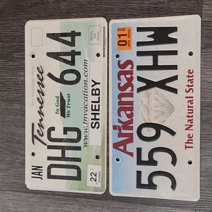 2 License Plates